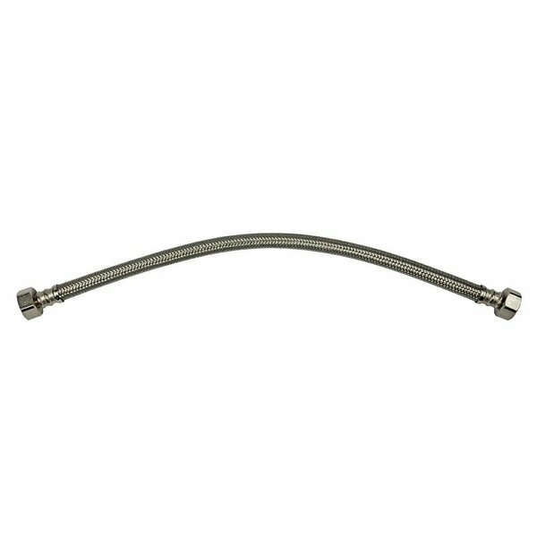 Danco 59823A Supply Line Hose, Flexible, 1/2in Inlet, FIP Inlet, 1/2in Outlet, FIP Outlet, PVC/SS Tubing 59823